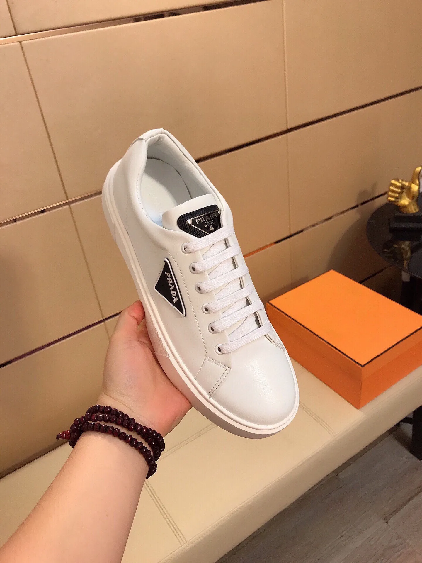 Ex-factory price 360🔥🆕Prada [Prada] latest casual and fashionable men's shoes👟hot style💥simple and elegant style, exclusive for trendy men. Unique latest brand elements👑, fashionable and generous, original imported cowhide fabric, genuine leather lining, super comfortable and wear-resistant outsole, classic model taken in kind, size: 38-44
